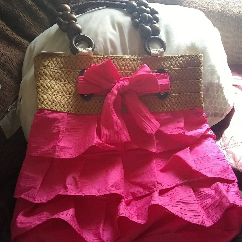 Pink Ruffle Bag